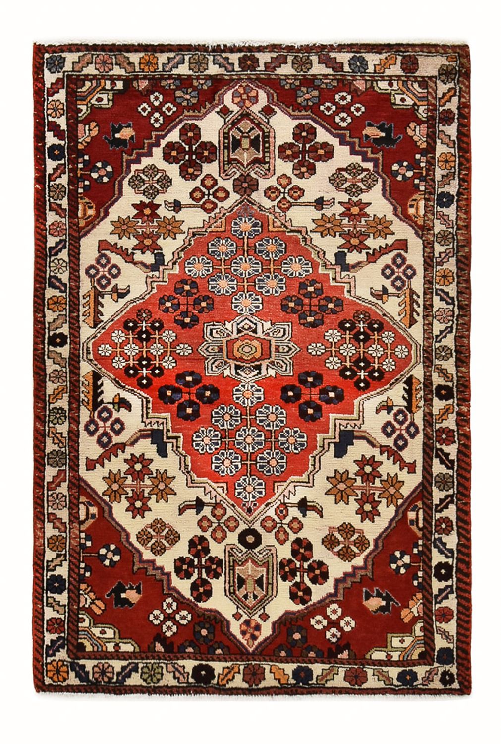 Alfombra persa - Nómada - 154 x 101 cm - rojo
