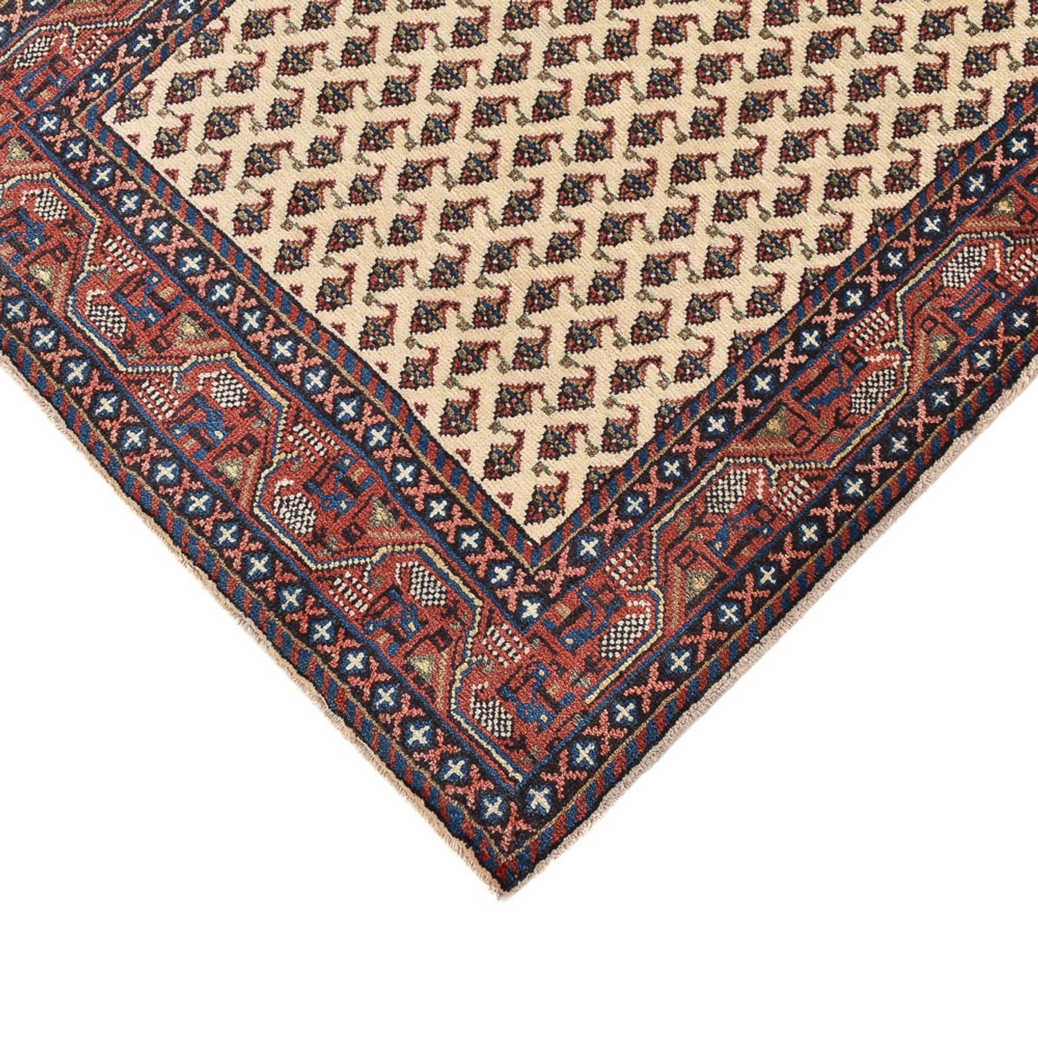 Alfombra de pasillo Alfombra persa - Clásica - 389 x 75 cm - beige claro
