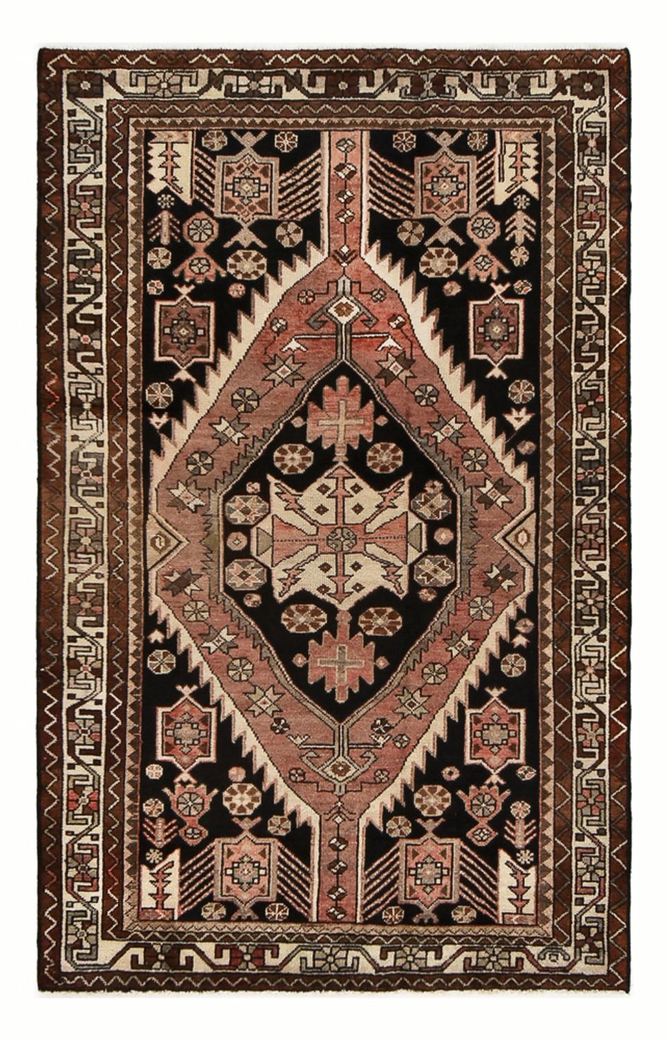 Alfombra persa - Nómada - 198 x 125 cm - multicolor