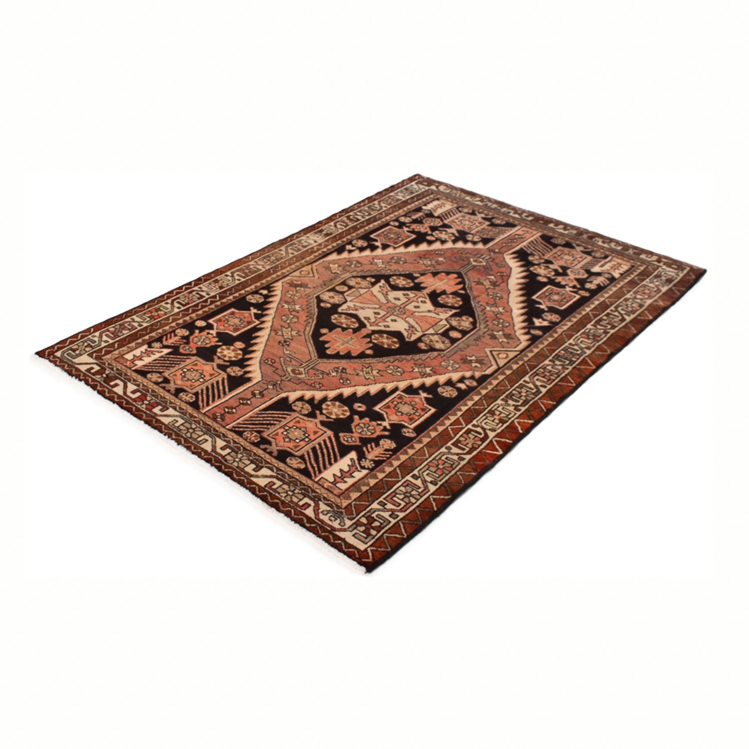 Alfombra persa - Nómada - 198 x 125 cm - multicolor