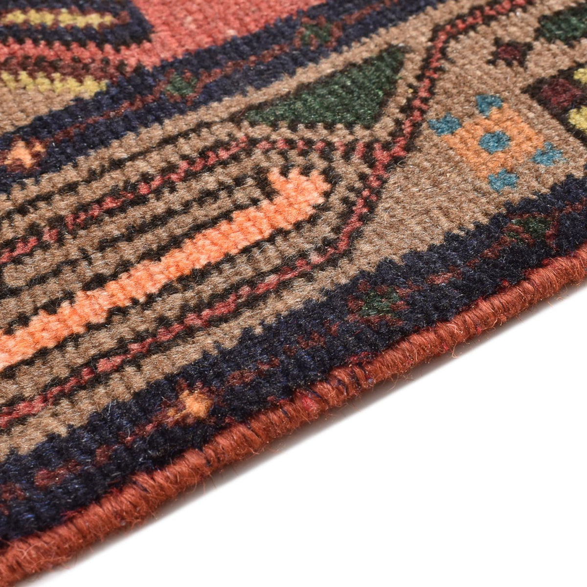 Alfombra de pasillo Alfombra persa - Nómada - 292 x 75 cm - rojo oscuro