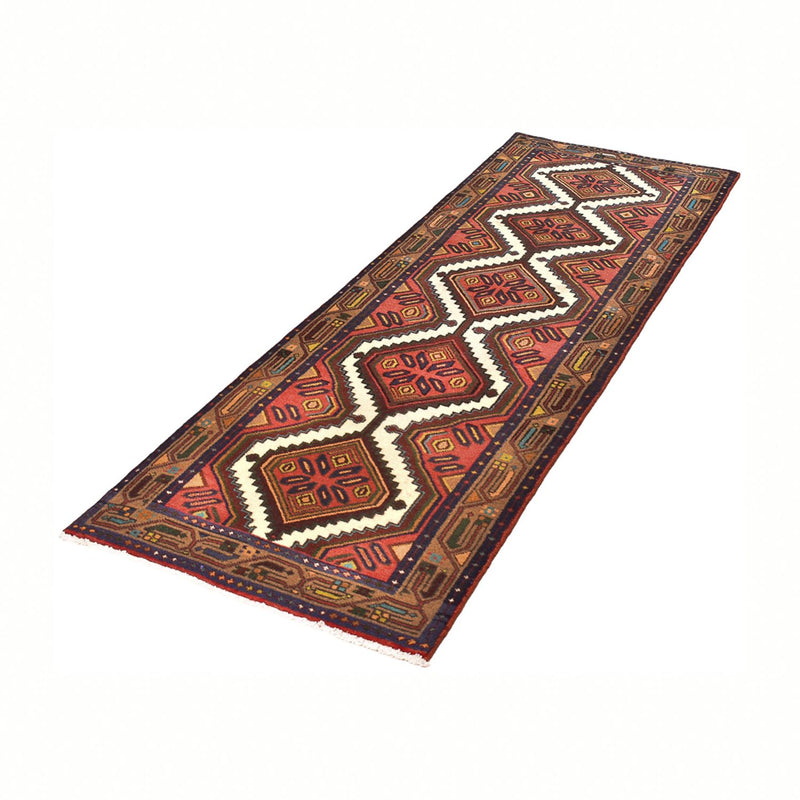 Alfombra de pasillo Alfombra persa - Nómada - 292 x 75 cm - rojo oscuro