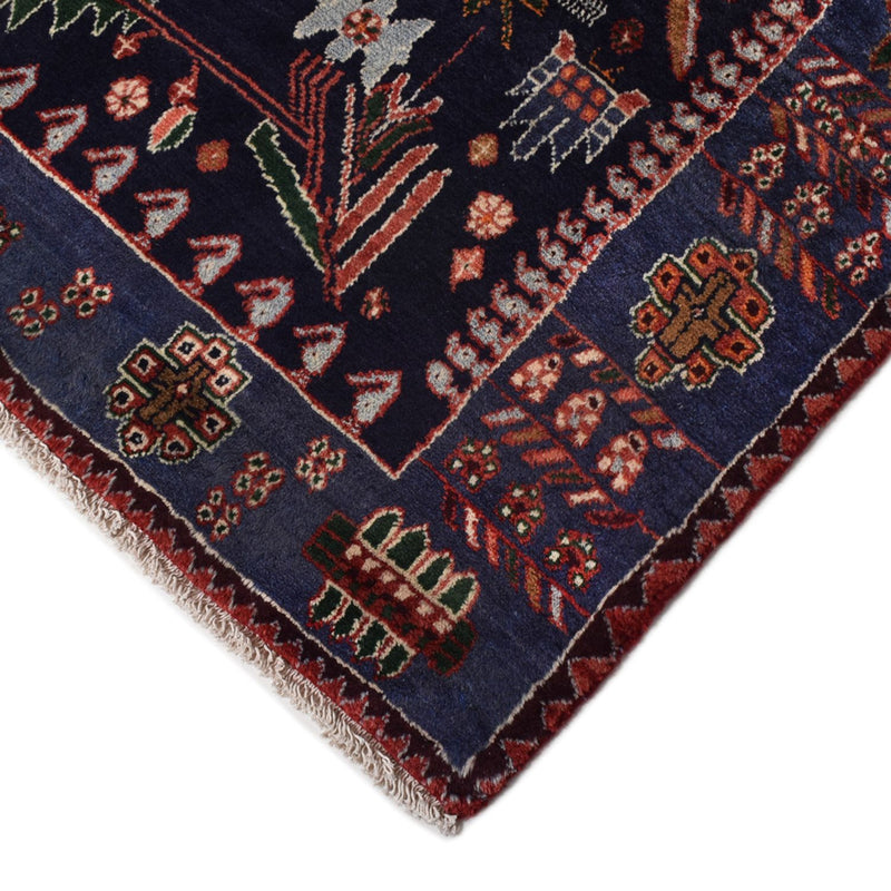Alfombra de pasillo Alfombra persa - Nómada - 382 x 168 cm - rojo oscuro