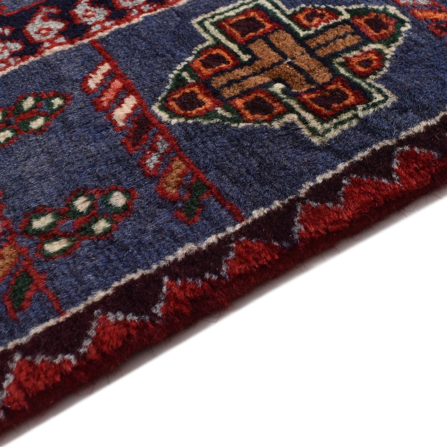 Alfombra de pasillo Alfombra persa - Nómada - 382 x 168 cm - rojo oscuro