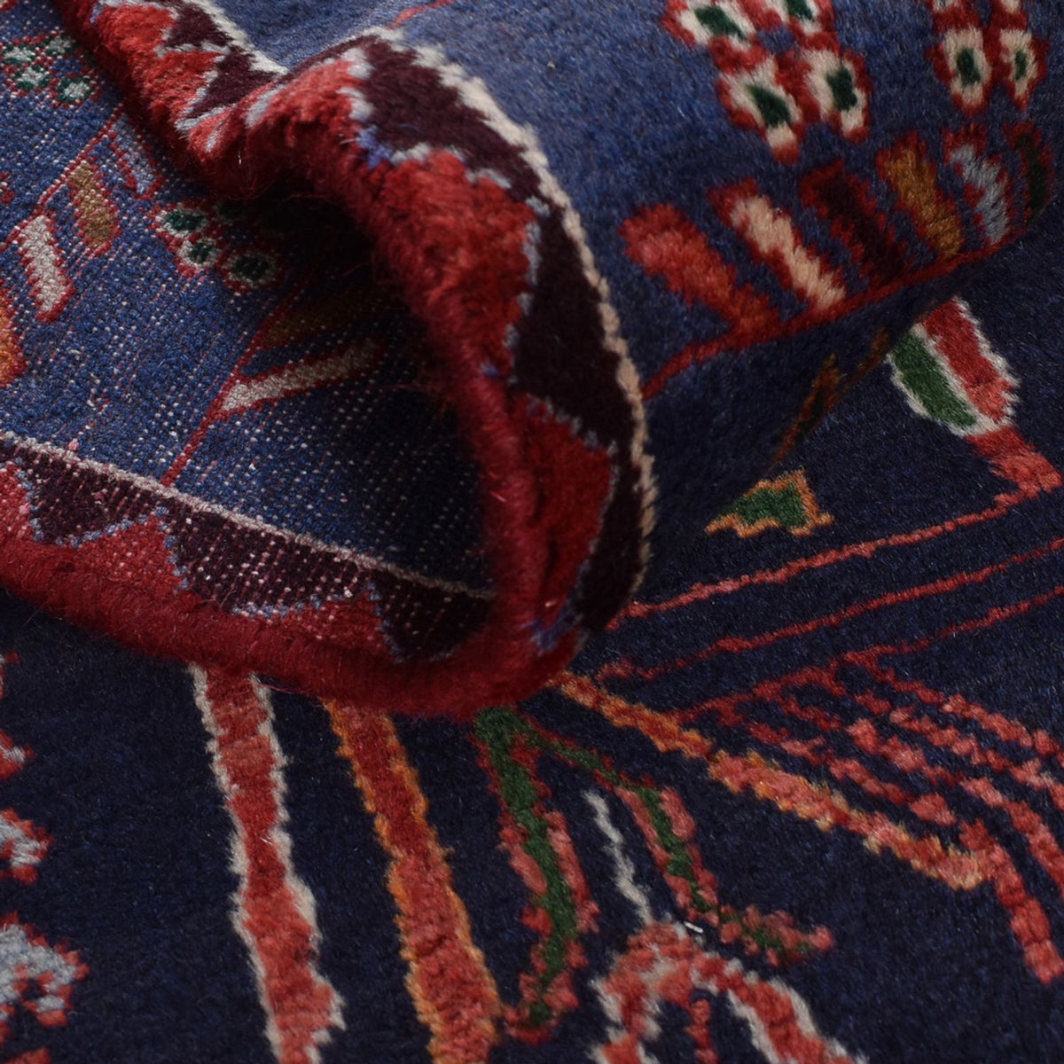 Alfombra de pasillo Alfombra persa - Nómada - 382 x 168 cm - rojo oscuro