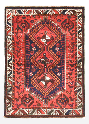 Alfombra persa - Nómada - 163 x 112 cm - rojo