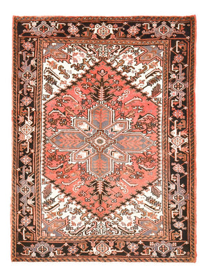 Alfombra persa - Nómada - 205 x 156 cm - rojo claro