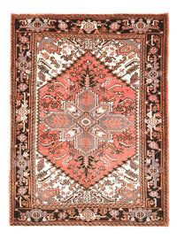 Alfombra persa - Nómada - 205 x 156 cm - rojo claro