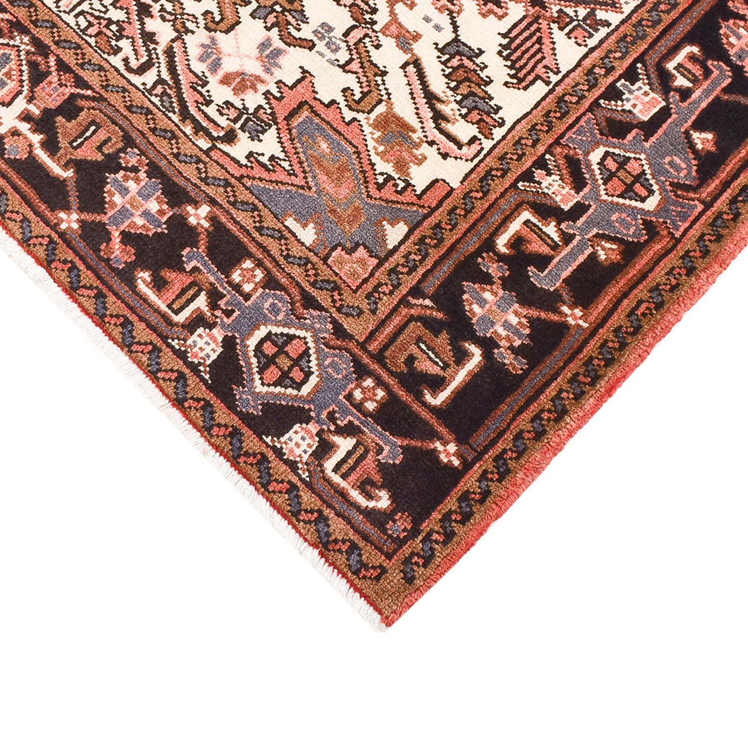Alfombra persa - Nómada - 205 x 156 cm - rojo claro