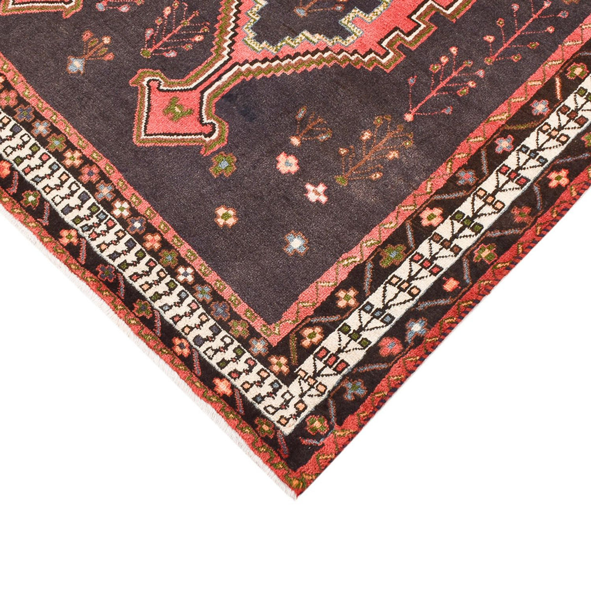 Alfombra persa - Nómada - 237 x 169 cm - gris claro