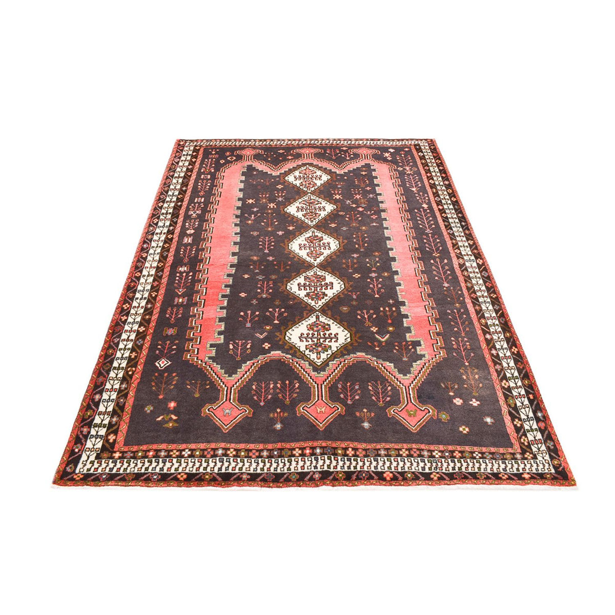 Alfombra persa - Nómada - 237 x 169 cm - gris claro