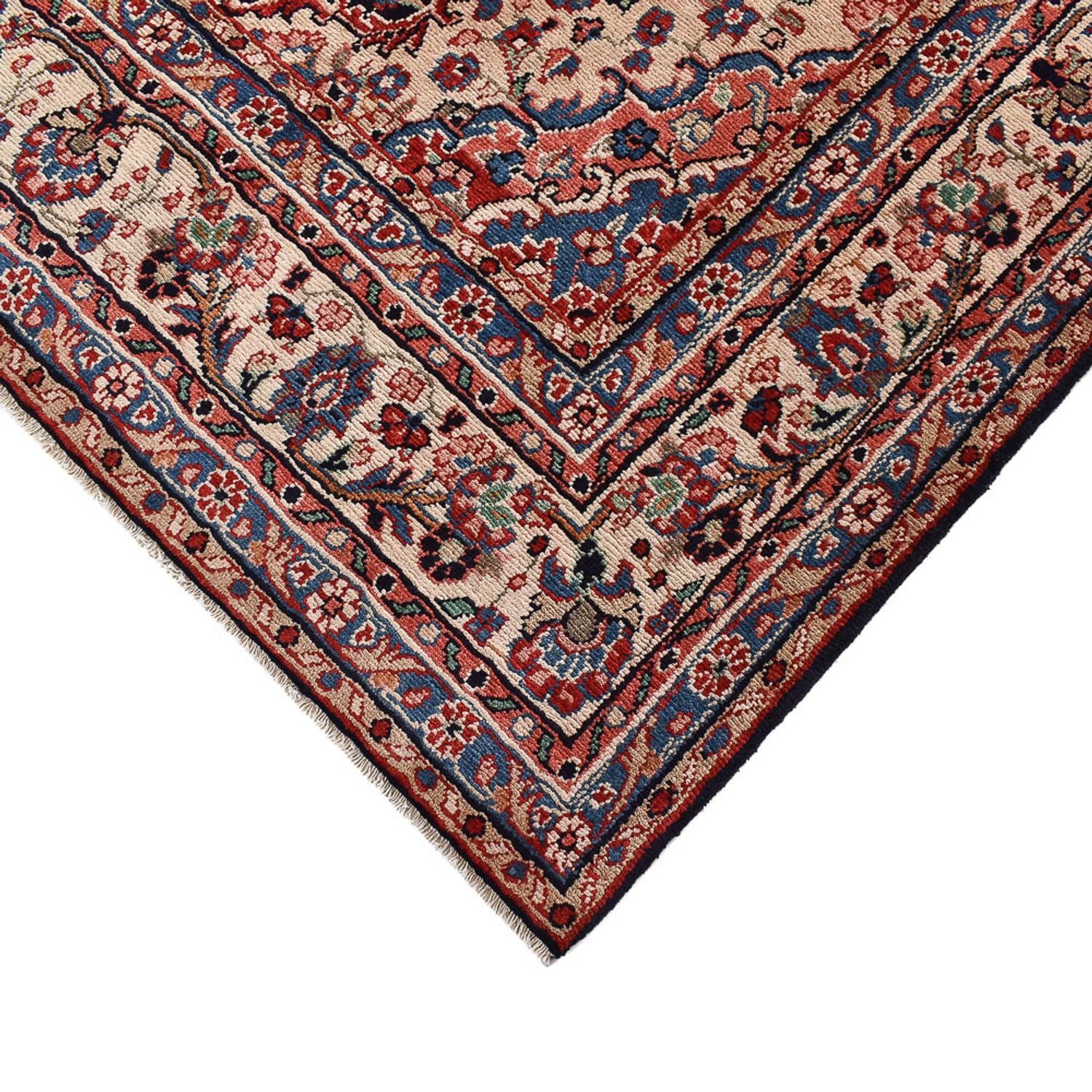 Alfombra persa - Nómada - 287 x 240 cm - azul oscuro