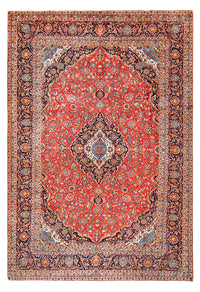Alfombra persa - Keshan - 422 x 296 cm - rojo