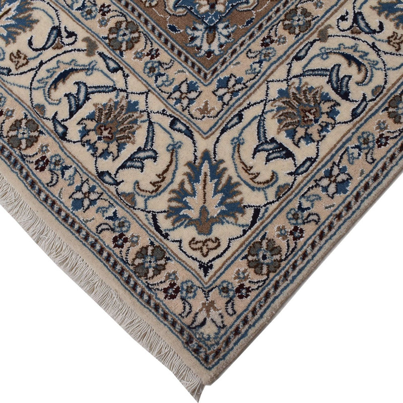 Alfombra persa - Nain - 300 x 195 cm - azul oscuro
