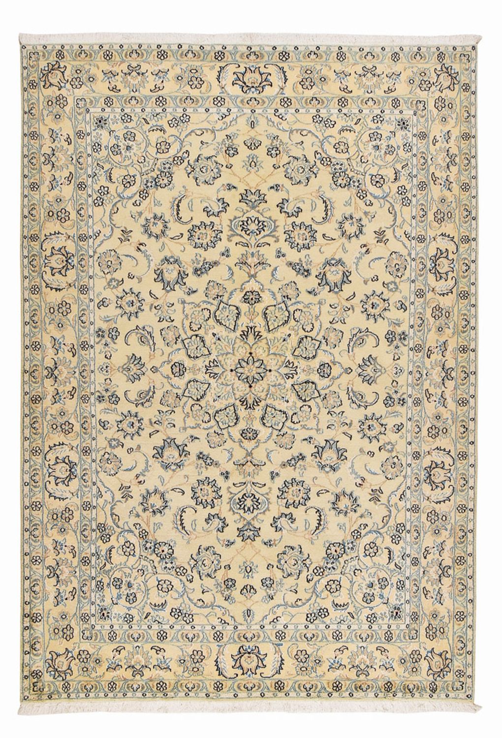 Alfombra persa - Nain - 286 x 198 cm - arena