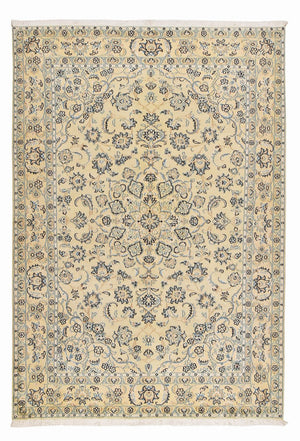 Alfombra persa - Nain - 286 x 198 cm - arena