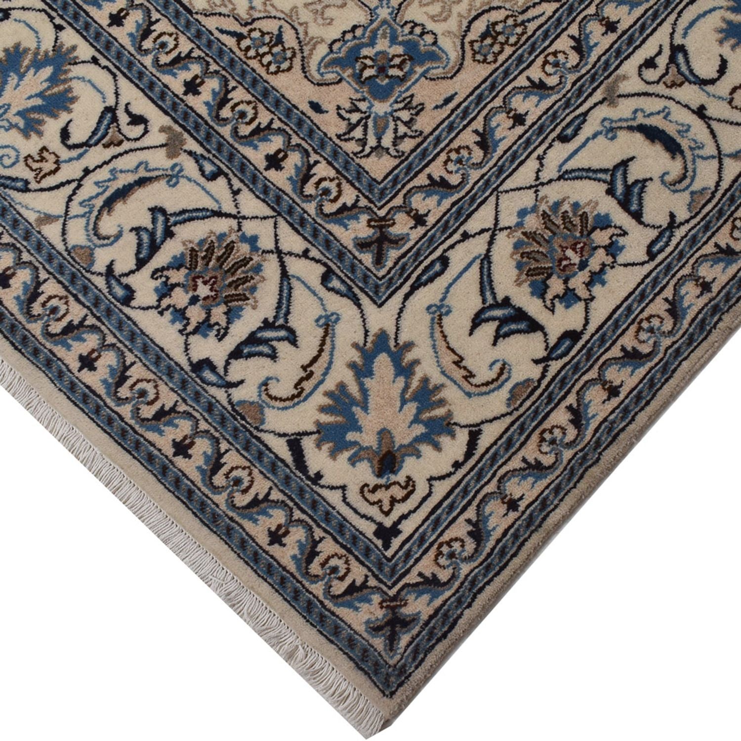 Alfombra persa - Nain - 302 x 195 cm - verde