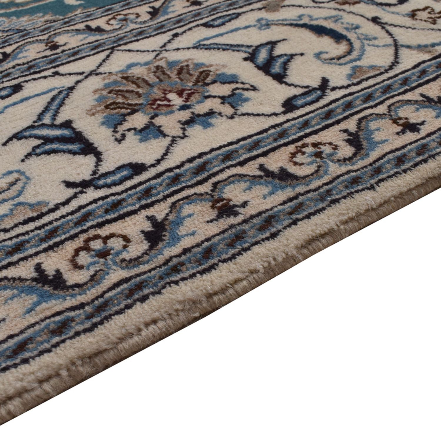 Alfombra persa - Nain - 302 x 195 cm - verde