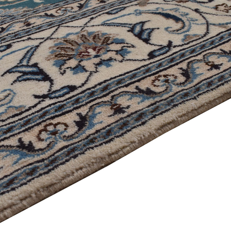 Alfombra persa - Nain - 302 x 195 cm - verde
