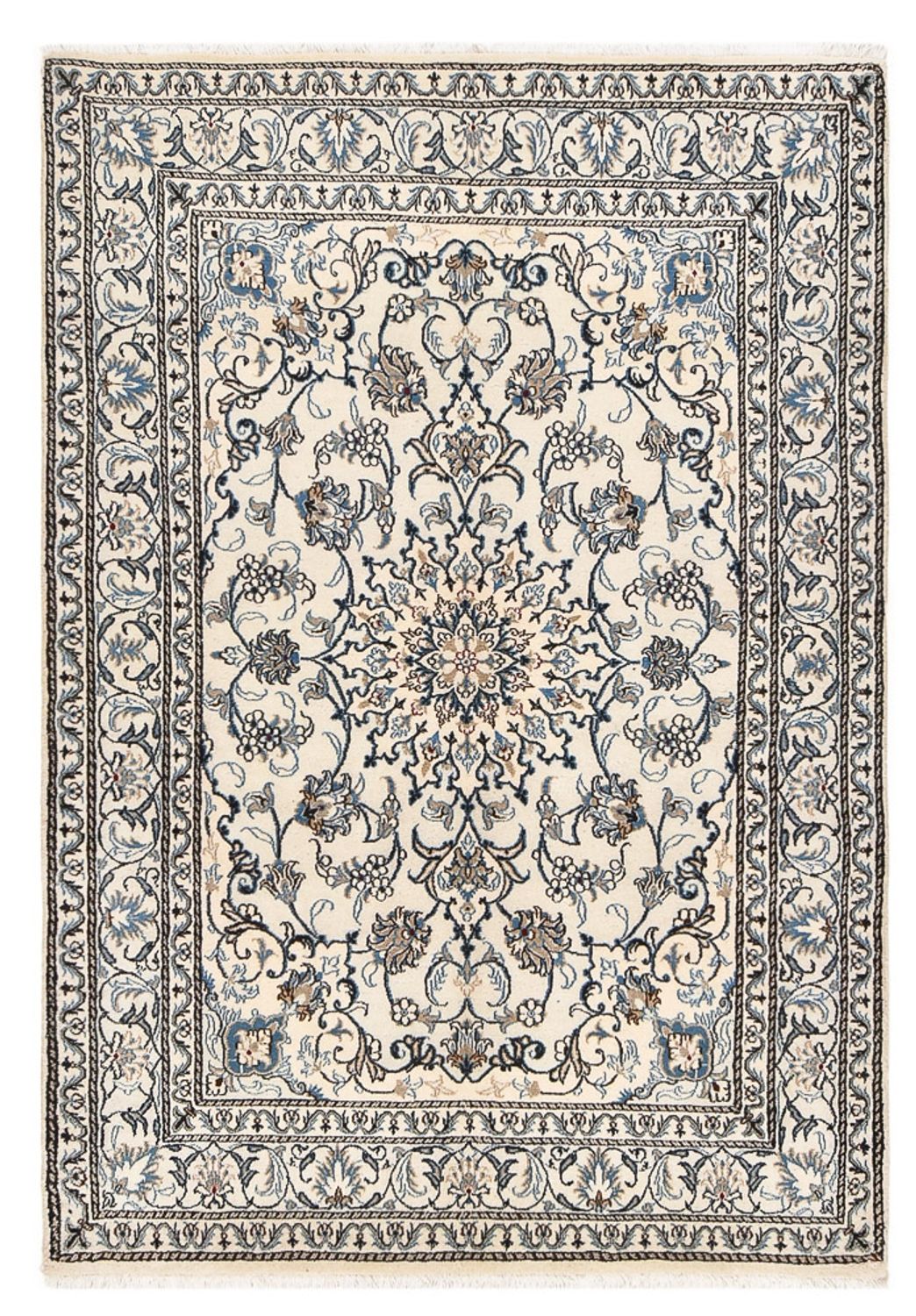 Alfombra persa - Nain - 218 x 150 cm - crema