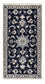 Alfombra persa - Nain - 133 x 70 cm - azul oscuro
