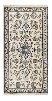 Alfombra persa - Nain - 138 x 67 cm - crema