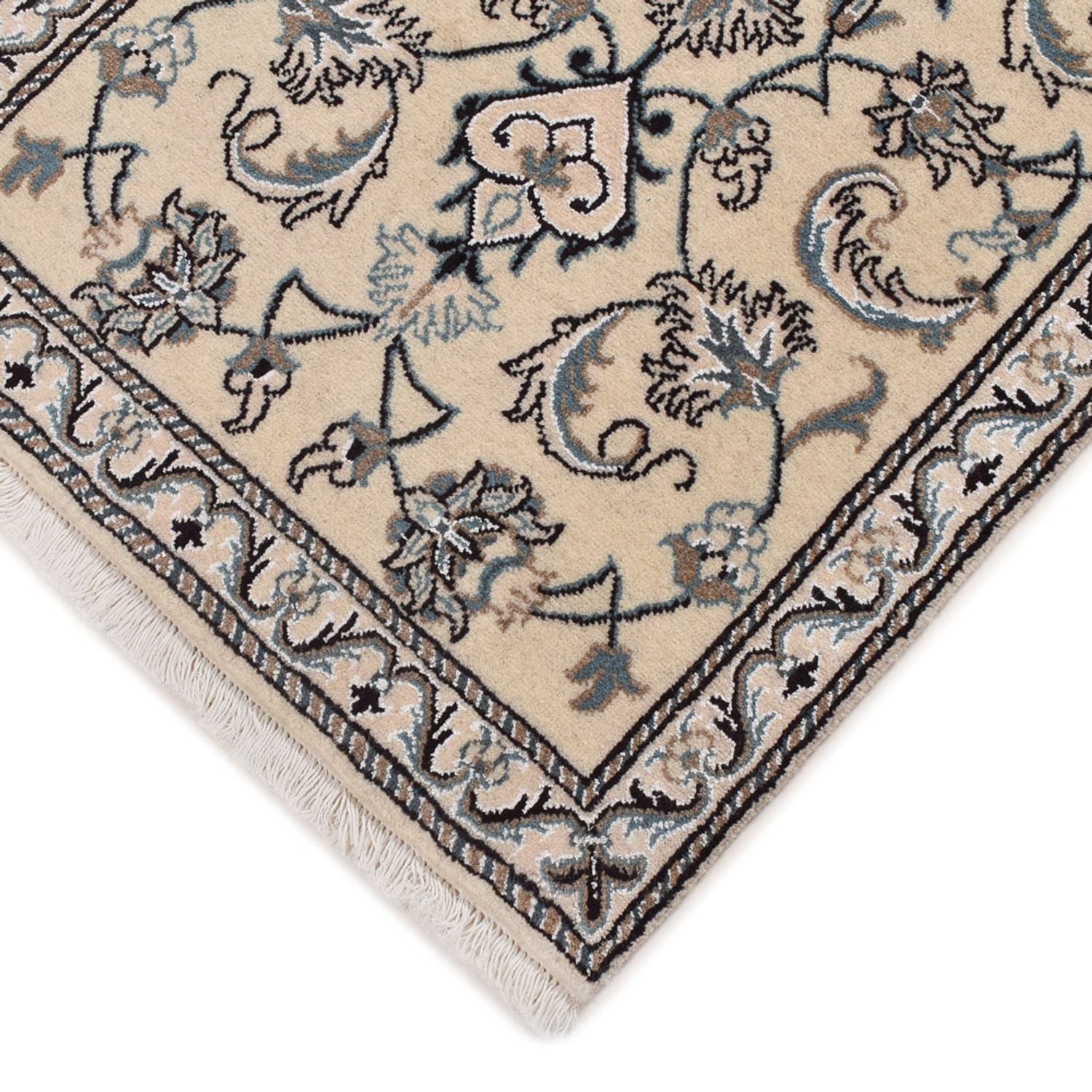 Alfombra persa - Nain - 138 x 67 cm - crema