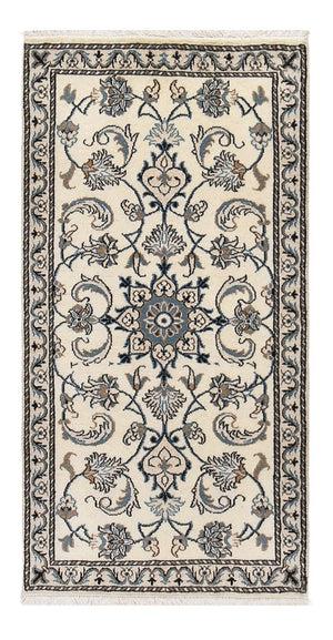 Alfombra persa - Nain - 137 x 69 cm - crema