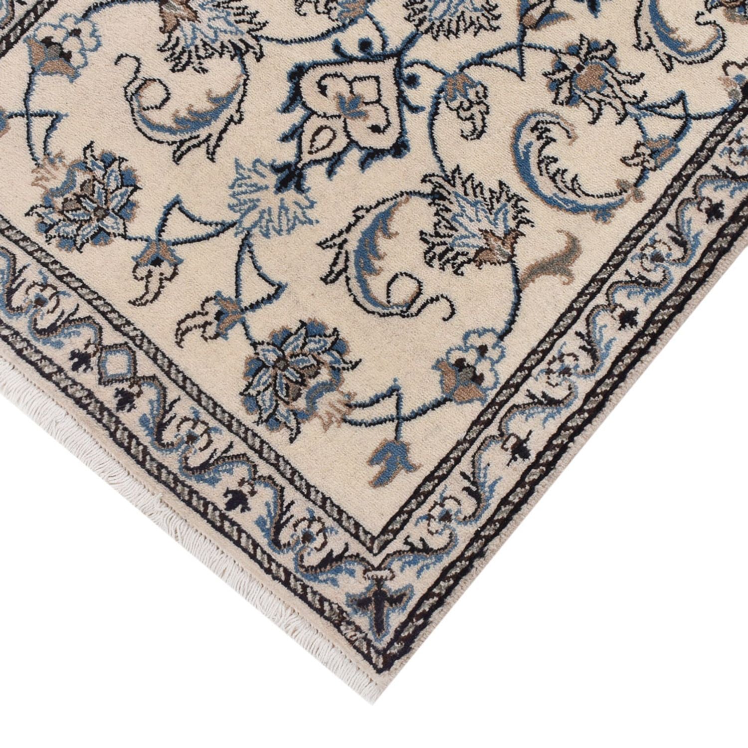 Alfombra persa - Nain - 136 x 68 cm - crema