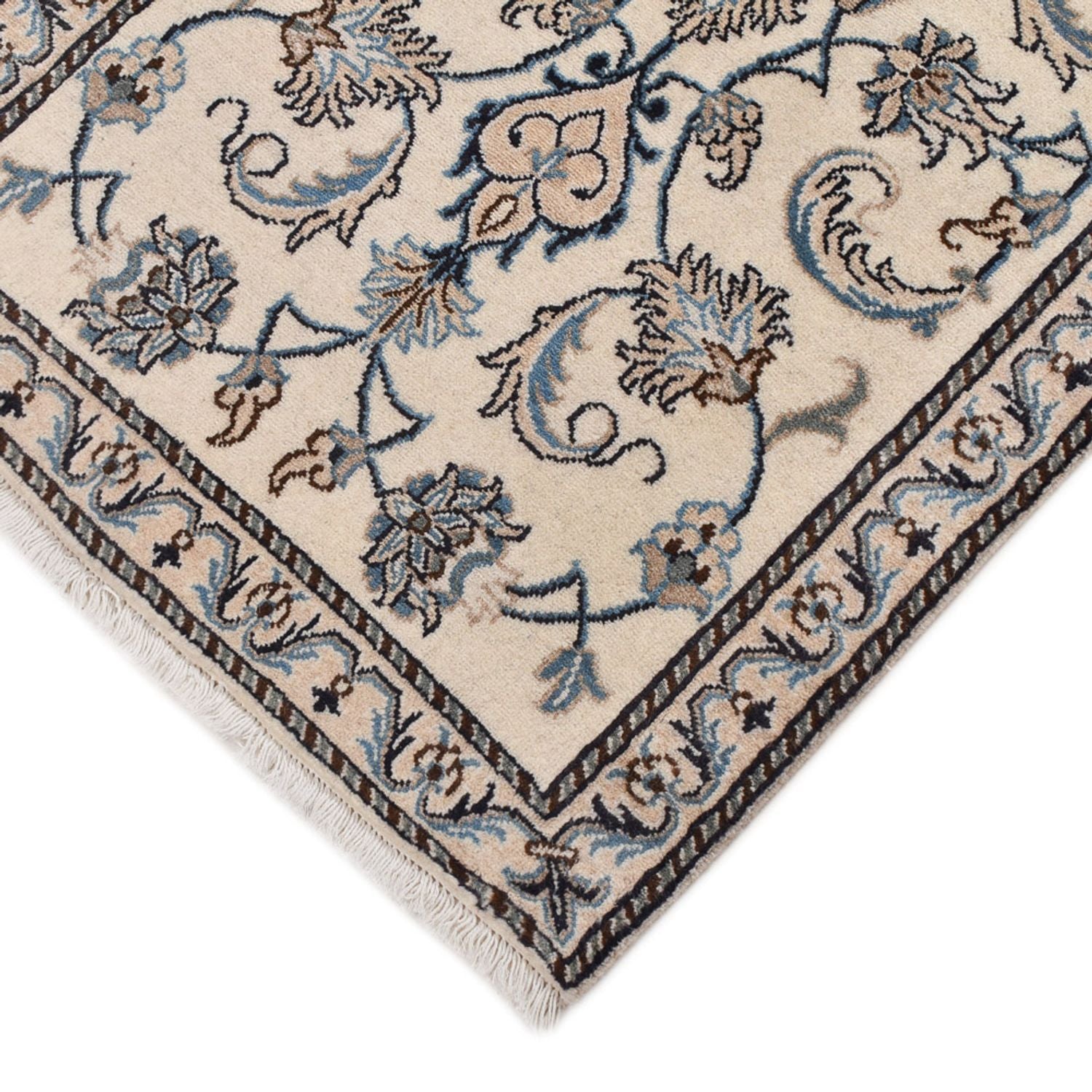 Alfombra persa - Nain - 142 x 69 cm - crema