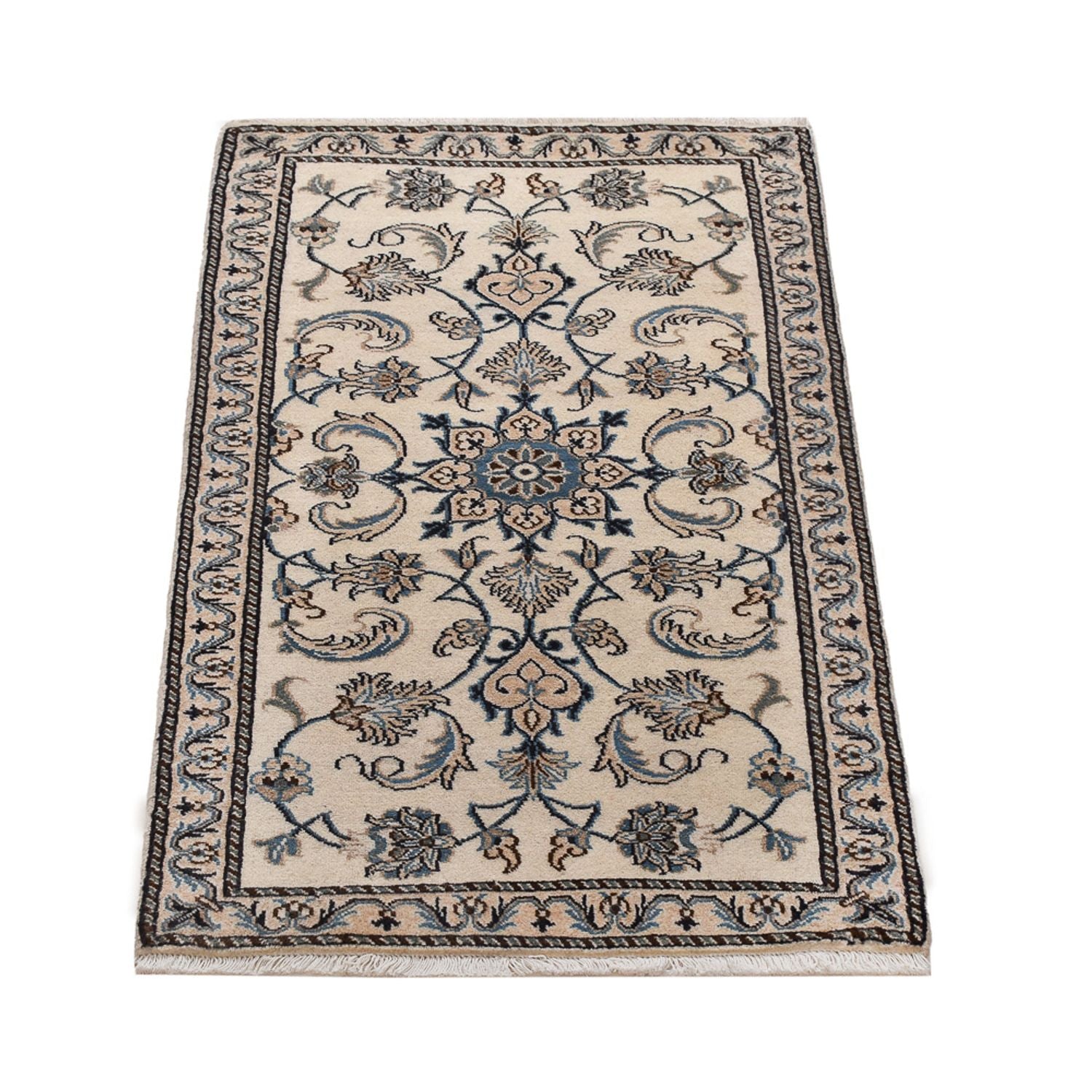 Alfombra persa - Nain - 142 x 69 cm - crema