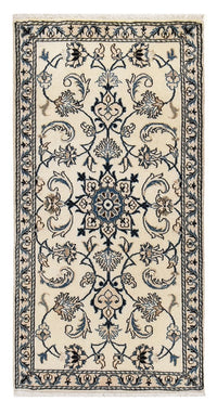 Alfombra persa - Nain - 137 x 69 cm - crema