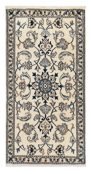 Alfombra persa - Nain - 137 x 69 cm - crema