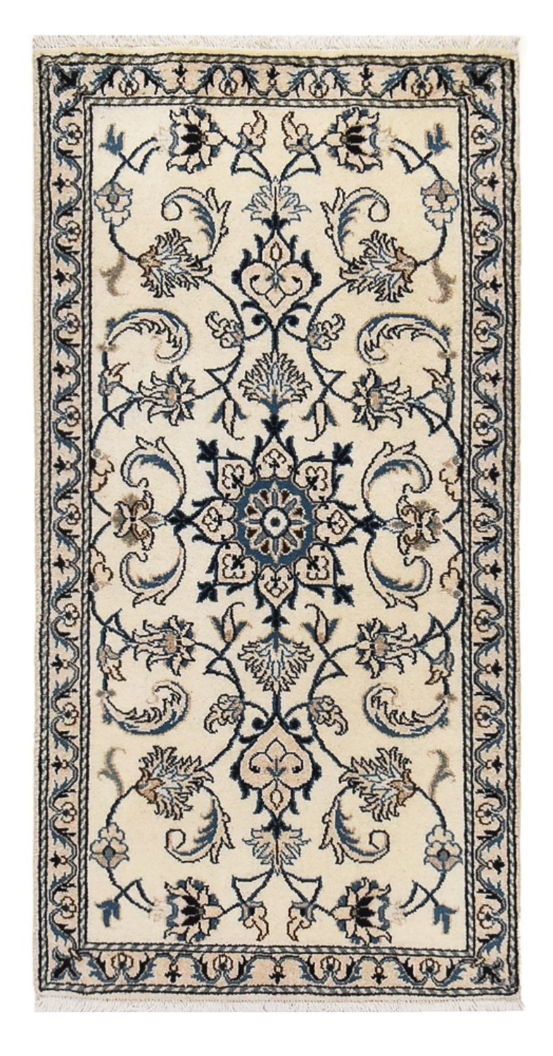 Alfombra persa - Nain - 137 x 69 cm - crema