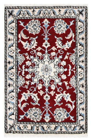 Alfombra persa - Nain - 87 x 56 cm - rojo