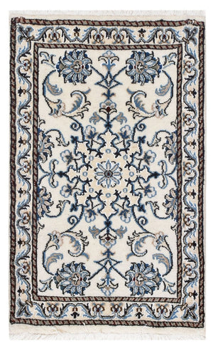 Alfombra persa - Nain - 90 x 56 cm - crema