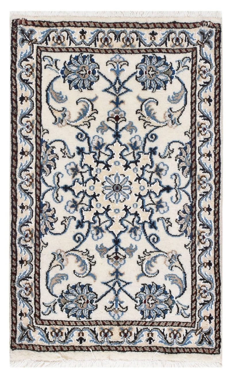 Alfombra persa - Nain - 90 x 56 cm - crema