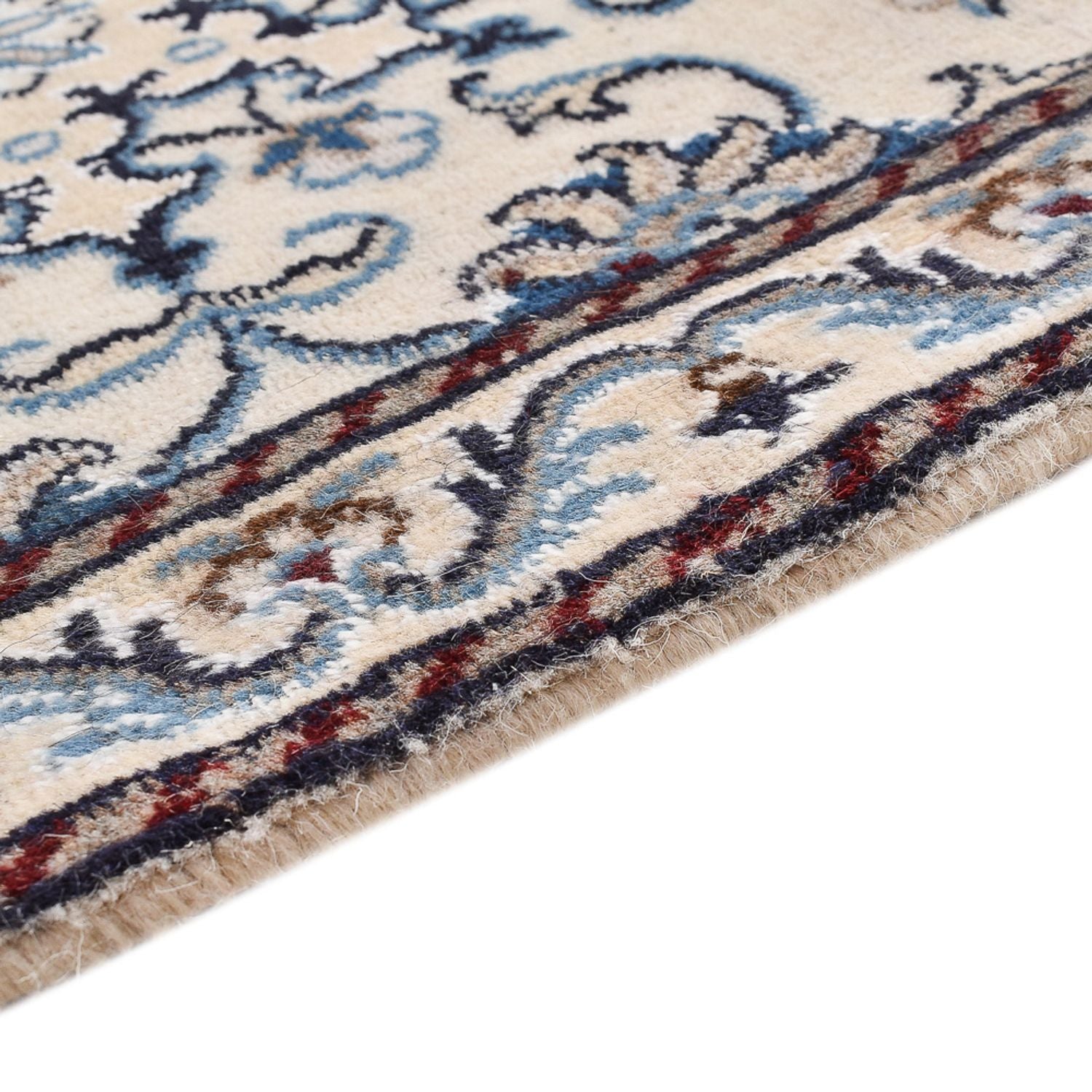 Alfombra persa - Nain - 90 x 56 cm - crema