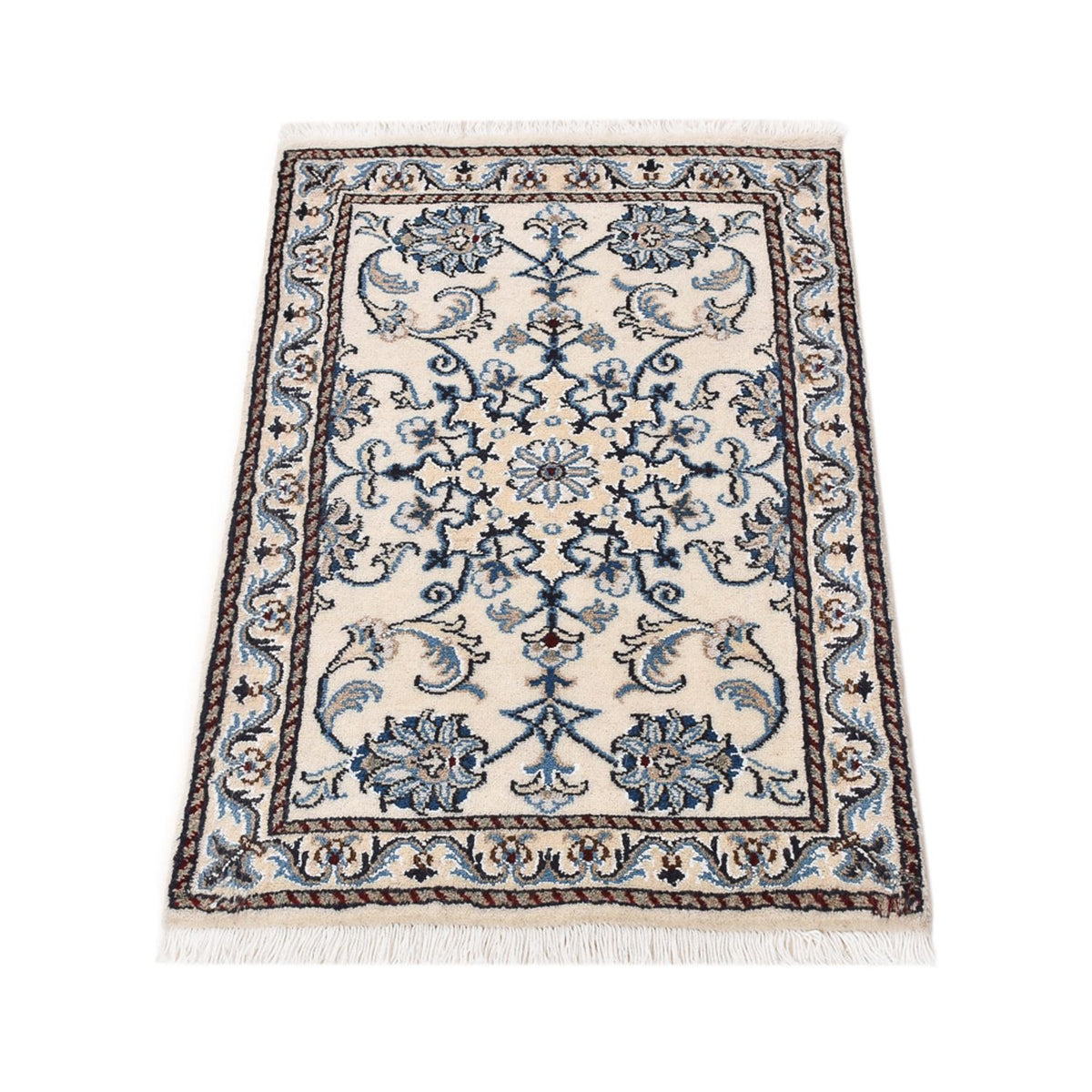 Alfombra persa - Nain - 90 x 56 cm - crema