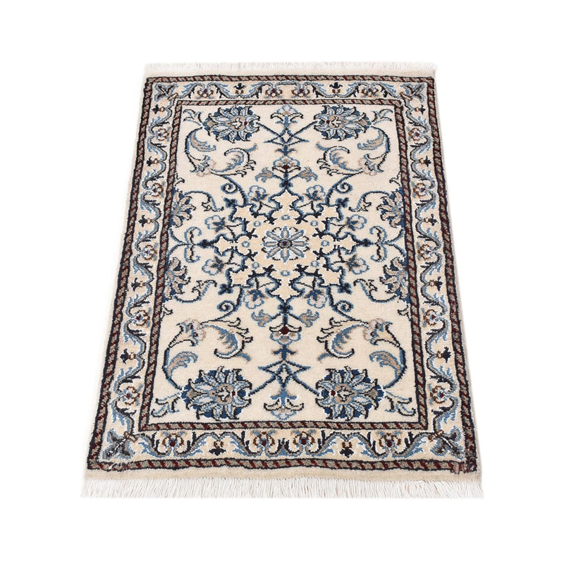Alfombra persa - Nain - 90 x 56 cm - crema