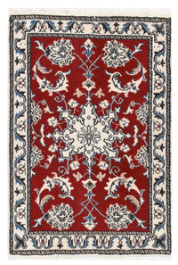 Alfombra persa - Nain - 89 x 57 cm - rojo