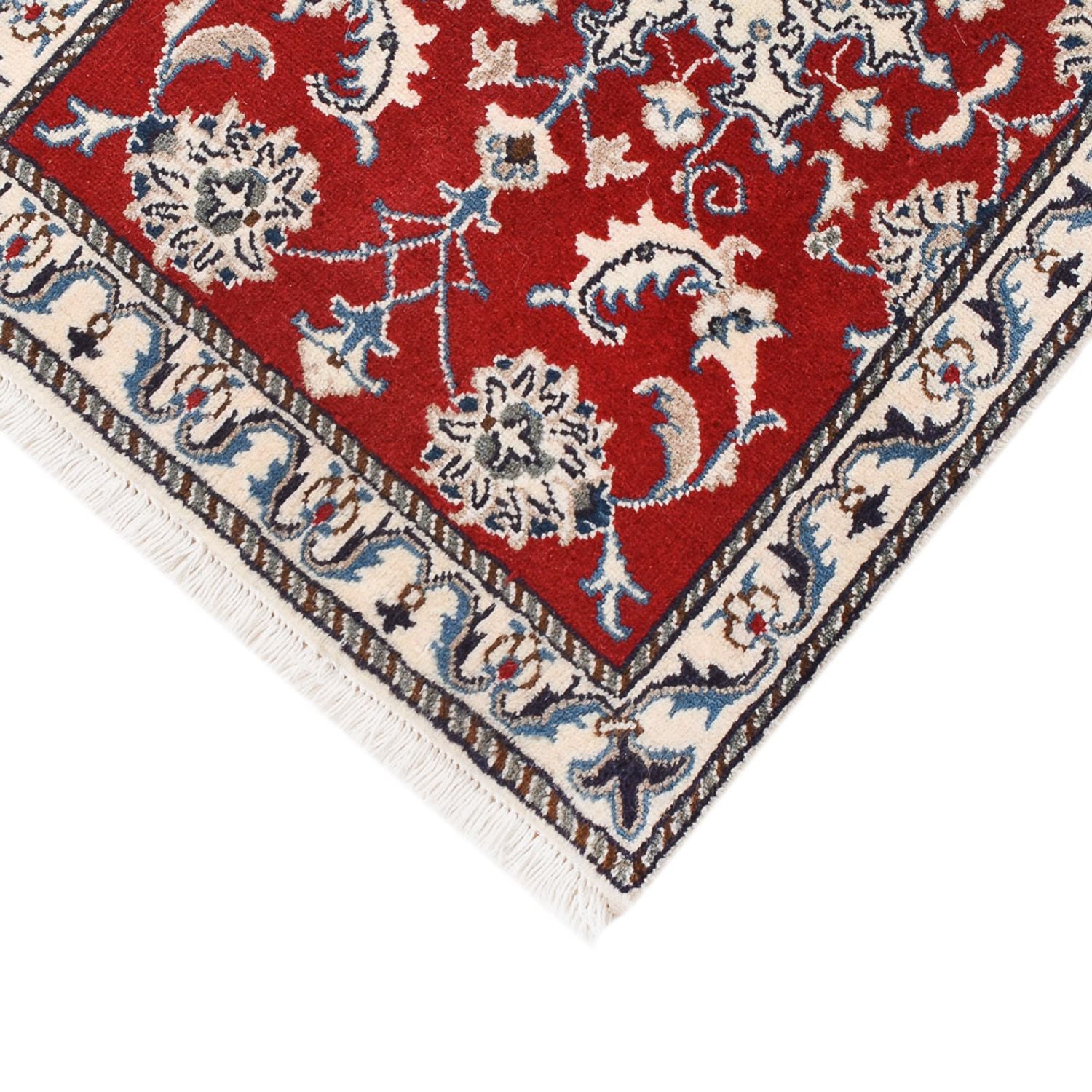 Alfombra persa - Nain - 89 x 57 cm - rojo