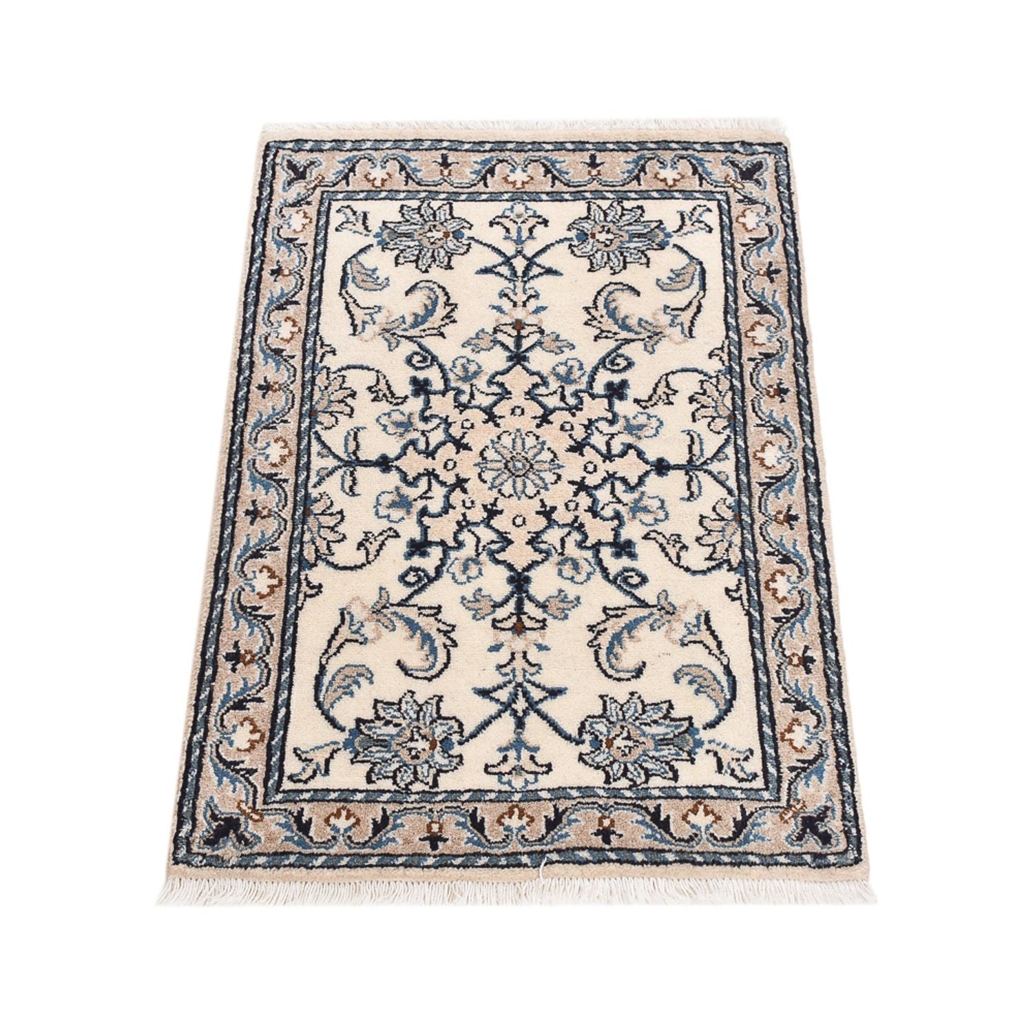Alfombra persa - Nain - 84 x 56 cm - crema