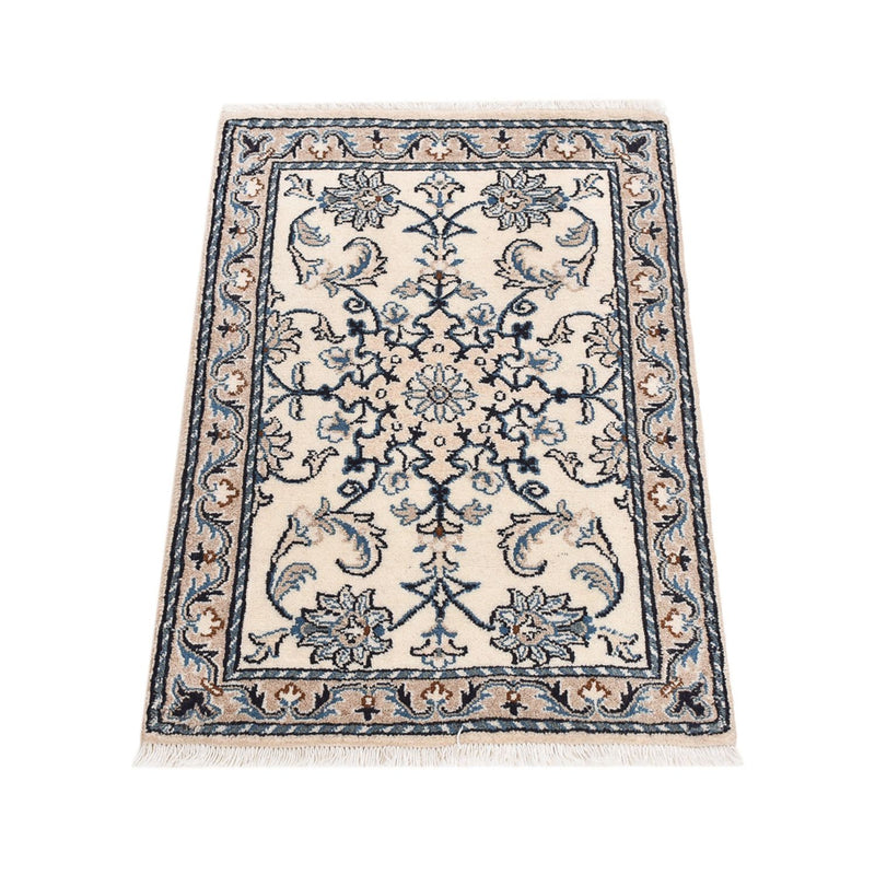 Alfombra persa - Nain - 84 x 56 cm - crema