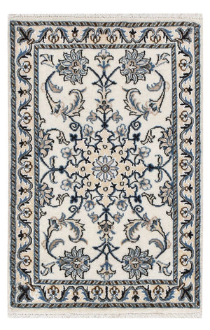 Alfombra persa - Nain - 92 x 60 cm - crema