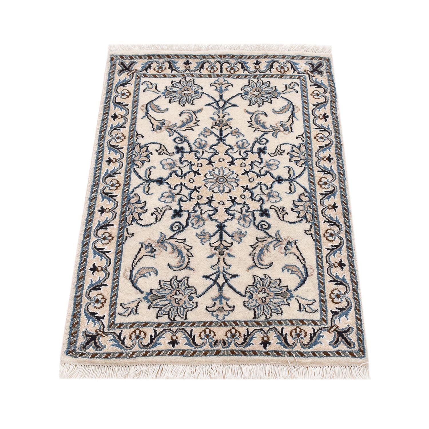 Alfombra persa - Nain - 92 x 60 cm - crema