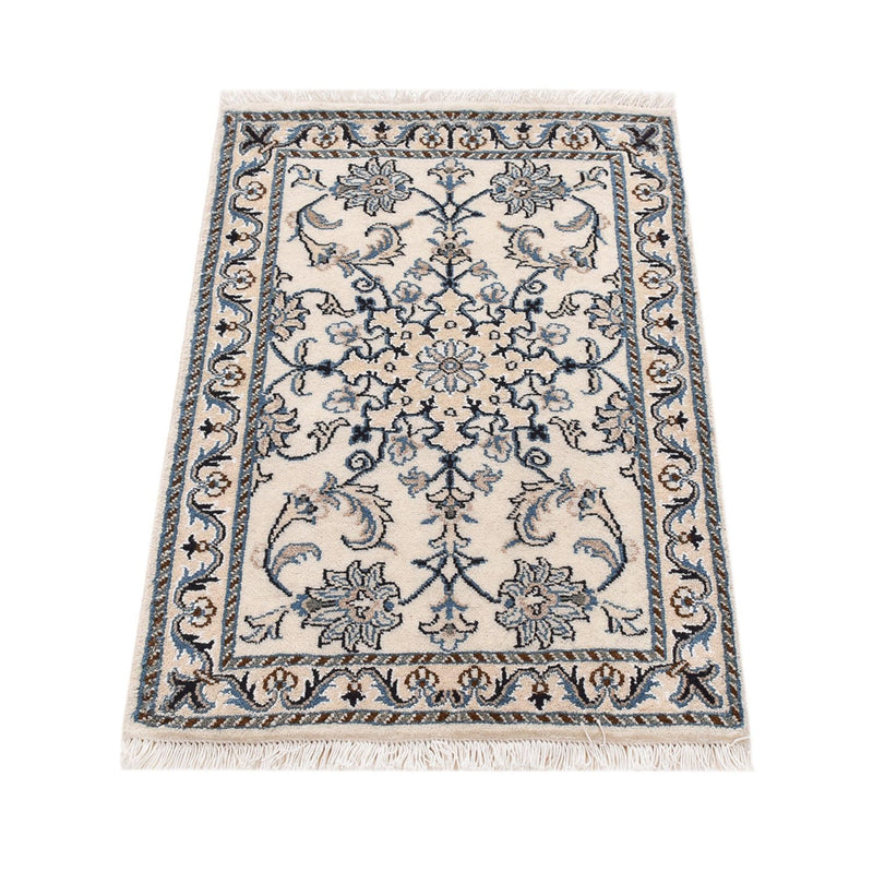 Alfombra persa - Nain - 92 x 60 cm - crema