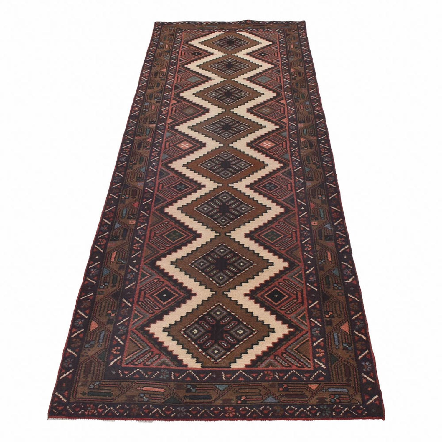 Alfombra de pasillo Alfombra persa - Nómada - 302 x 80 cm - multicolor