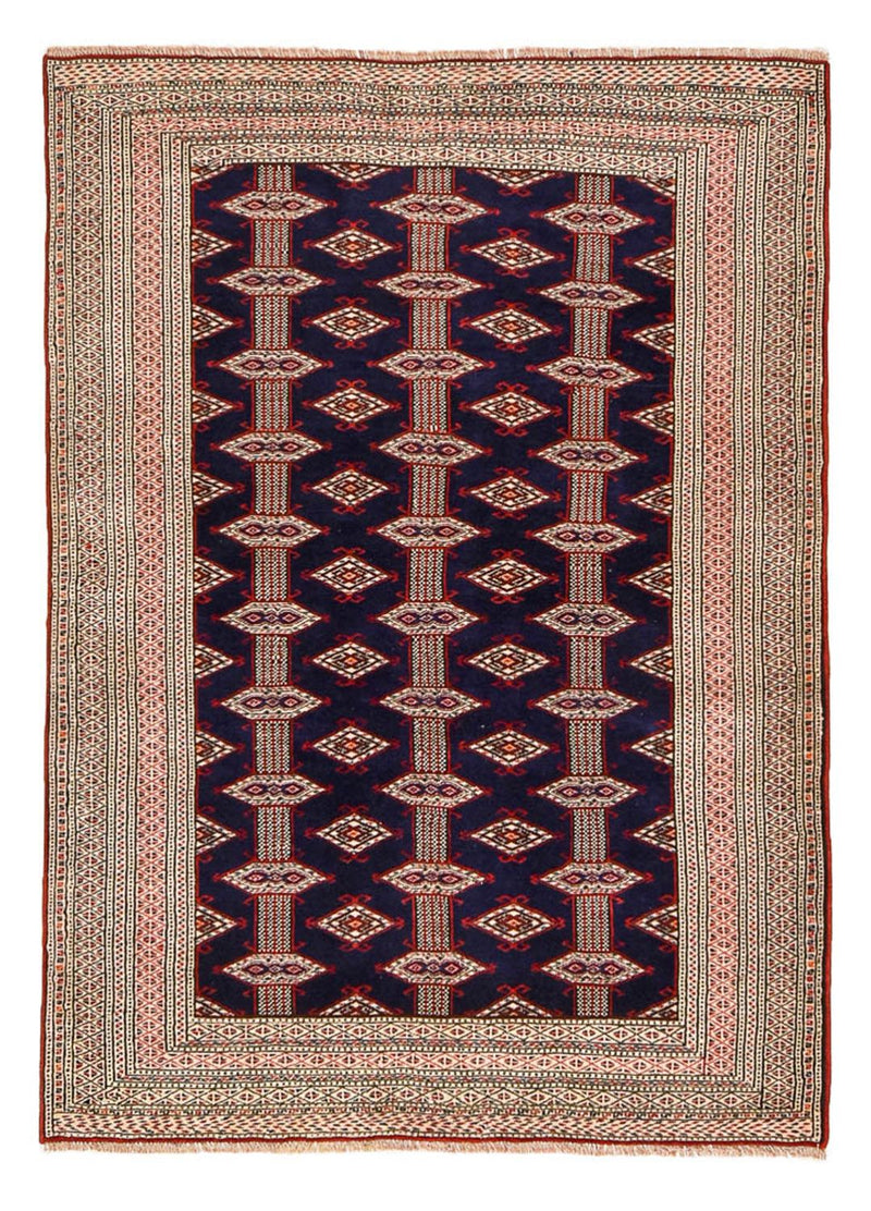 Alfombra Turkaman - 175 x 125 cm - azul oscuro