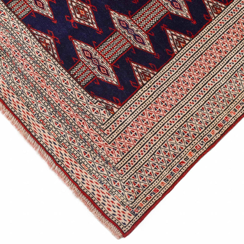 Alfombra Turkaman - 175 x 125 cm - azul oscuro